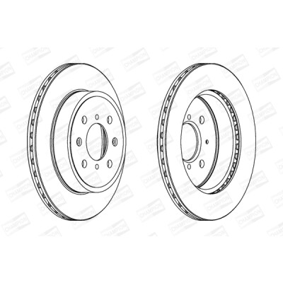Set di (2) dischi freno CHAMPION 562308CH