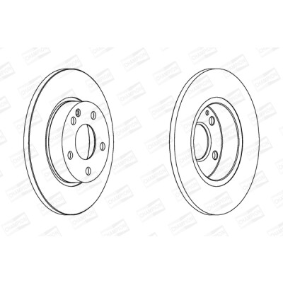 Set di (2) dischi freno CHAMPION 562309CH