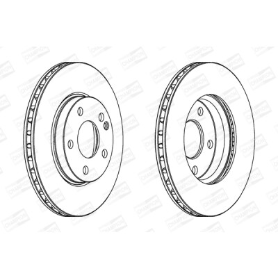 Set di (2) dischi freno CHAMPION 562312CH