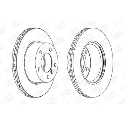 Set di (2) dischi freno CHAMPION 562313CH