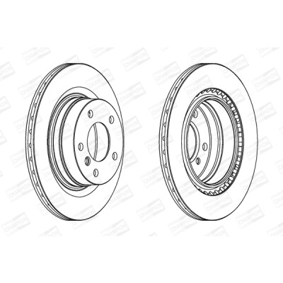 Set di (2) dischi freno CHAMPION 562316CH