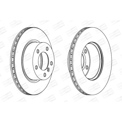 Set di (2) dischi freno CHAMPION 562317CH