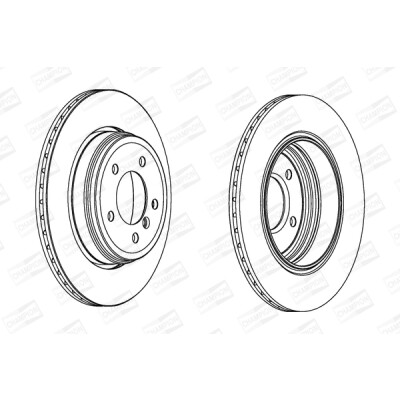 Set di (2) dischi freno CHAMPION 562319CH