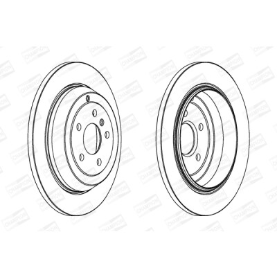 Set di (2) dischi freno CHAMPION 562324CH