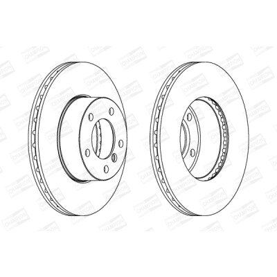 Set di (2) dischi freno CHAMPION 562342CH