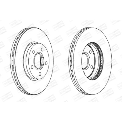 Set di (2) dischi freno CHAMPION 562364CH