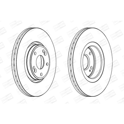 Set di (2) dischi freno CHAMPION 562381CH