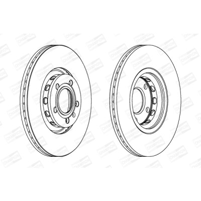 Set di (2) dischi freno CHAMPION 562383CH