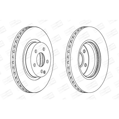 Set di (2) dischi freno CHAMPION 562386CH