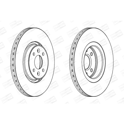 Set di (2) dischi freno CHAMPION 562410CH