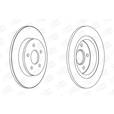 Set di (2) dischi freno CHAMPION 562411CH