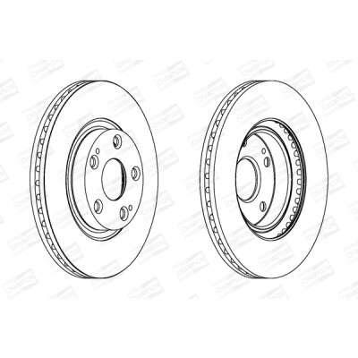 Set di (2) dischi freno CHAMPION 562430CH