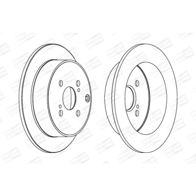 Set di (2) dischi freno CHAMPION 562431CH