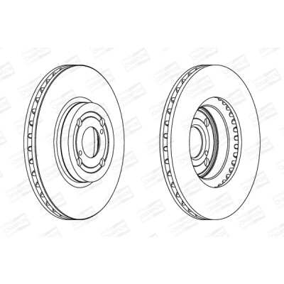 Set di (2) dischi freno CHAMPION 562435CH