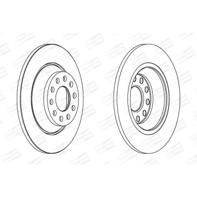 Set di (2) dischi freno CHAMPION 562438CH