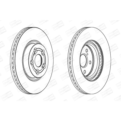 Set di (2) dischi freno CHAMPION 562439CH