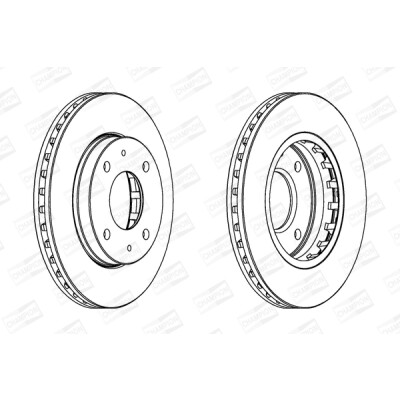 Set di (2) dischi freno CHAMPION 562459CH