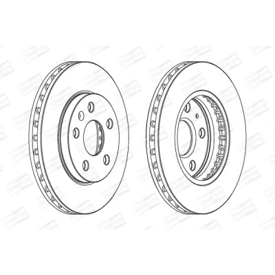 Set di (2) dischi freno CHAMPION 562460CH