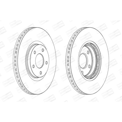 Set di (2) dischi freno CHAMPION 562465CH