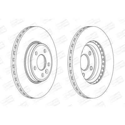 Set di (2) dischi freno CHAMPION 562466CH