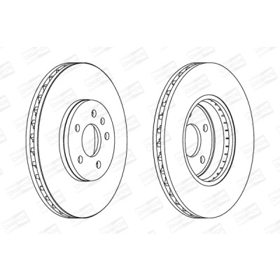 Set di (2) dischi freno CHAMPION 562511CH