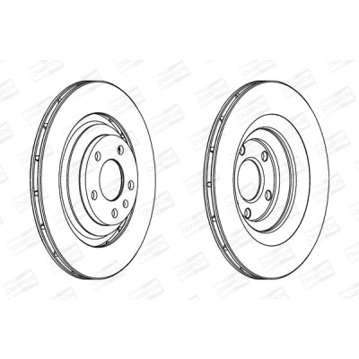 Set di (2) dischi freno CHAMPION 562512CH