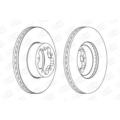 Set di (2) dischi freno CHAMPION 562541CH