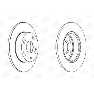 Set di (2) dischi freno CHAMPION 562542CH