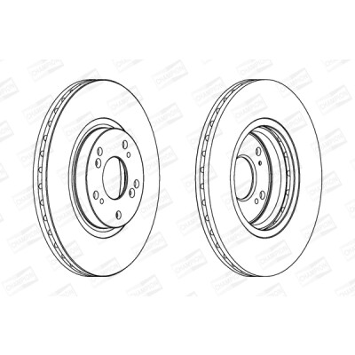 Set di (2) dischi freno CHAMPION 562546CH