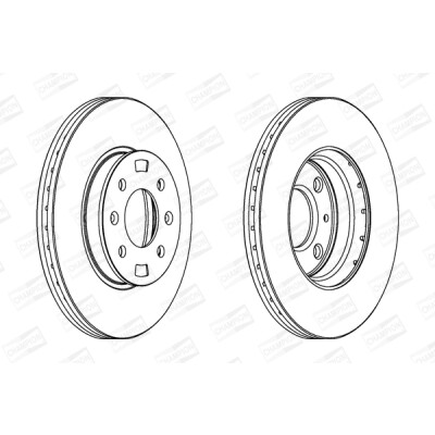 Set di (2) dischi freno CHAMPION 562554CH