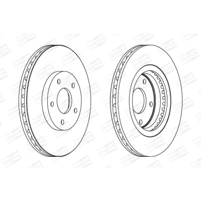 Set di (2) dischi freno CHAMPION 562578CH