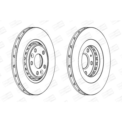 Set di (2) dischi freno CHAMPION 562596CH