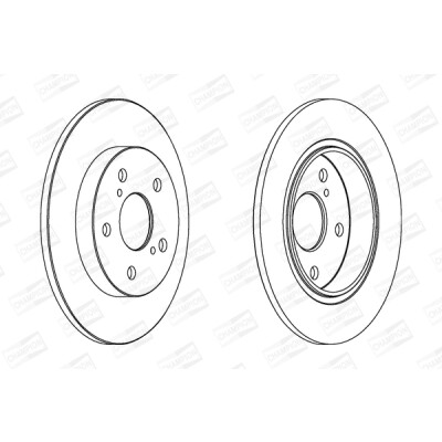 Set di (2) dischi freno CHAMPION 562599CH