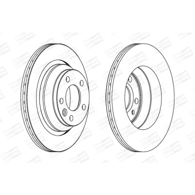 Set di (2) dischi freno CHAMPION 562603CH