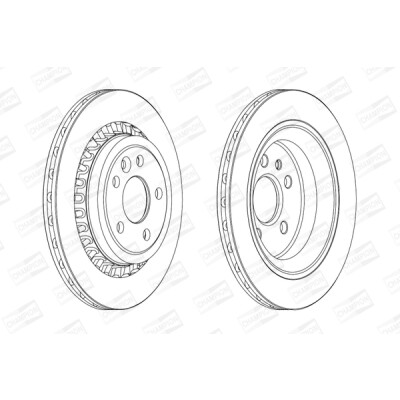 Set di (2) dischi freno CHAMPION 562605CH