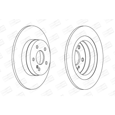 Set di (2) dischi freno CHAMPION 562620CH