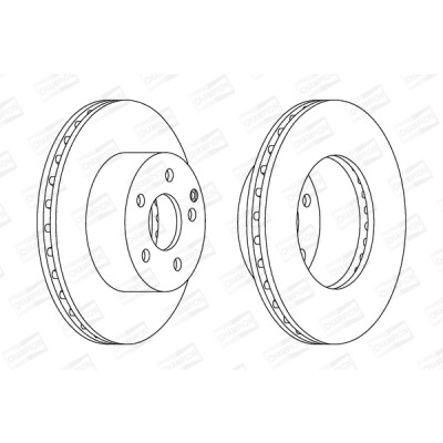 Set di (2) dischi freno CHAMPION 562623CH