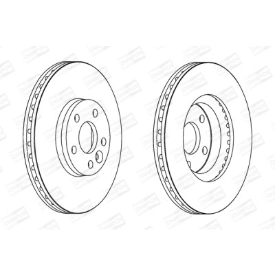 Set di (2) dischi freno CHAMPION 562628CH