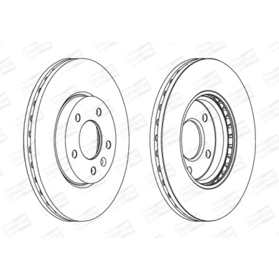 Set di (2) dischi freno CHAMPION 562631CH