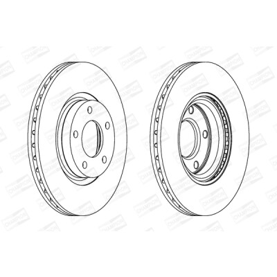 Set di (2) dischi freno CHAMPION 562635CH