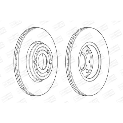 Set di (2) dischi freno CHAMPION 562636CH