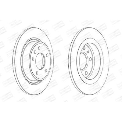Set di (2) dischi freno CHAMPION 562640CH