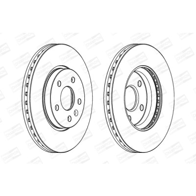 Set di (2) dischi freno CHAMPION 562642CH