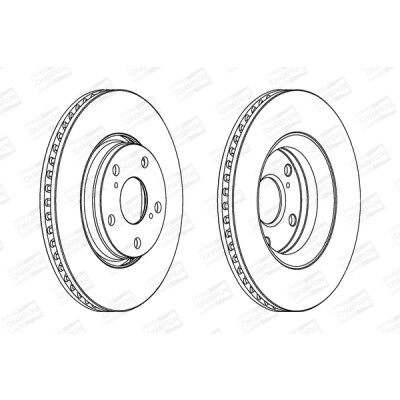Set di (2) dischi freno CHAMPION 562649CH