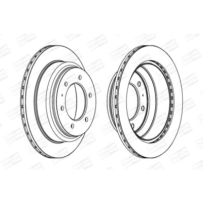 Set di (2) dischi freno CHAMPION 562665CH