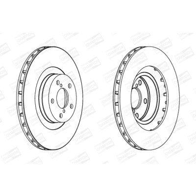 Set di (2) dischi freno CHAMPION 562677CH