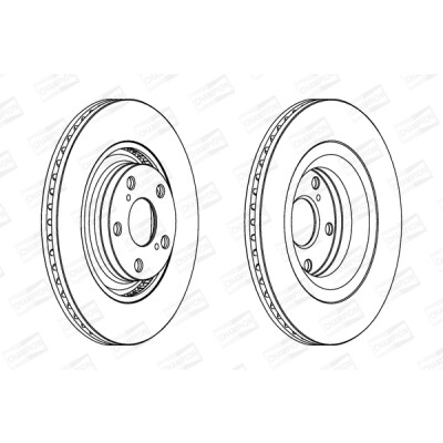 Set di (2) dischi freno CHAMPION 562726CH