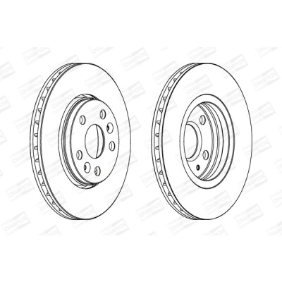 Set di (2) dischi freno CHAMPION 562730CH