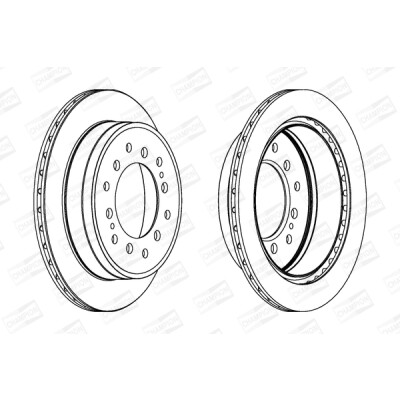 Set di (2) dischi freno CHAMPION 562738CH