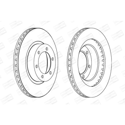 Set di (2) dischi freno CHAMPION 562743CH